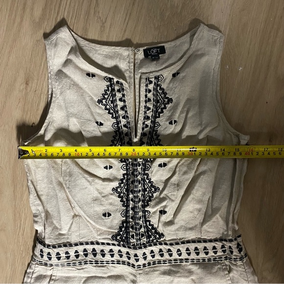 Embroidered Linen Romper - Picture 5 of 6